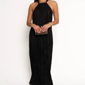 Melody Plisse Halter Maxi Dress